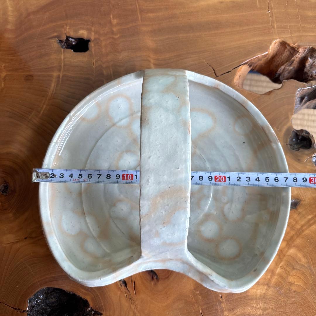 粉引窯変手鉢 たち吉 青嵐 安田道雄 直径約27cm 共箱