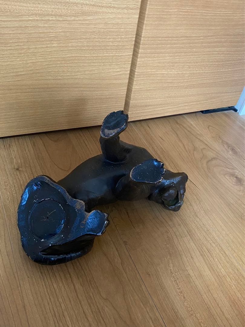 虎置物干支銅器製トラ在名 骨董品