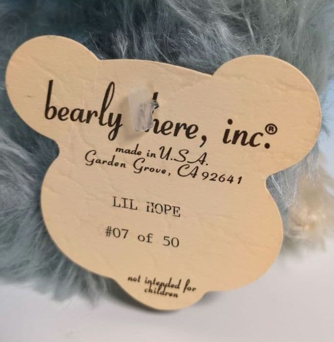 テディベア　天使ベア　LIL　HOPE　リンダ・シュピーゲル　モヘア　天使の羽根