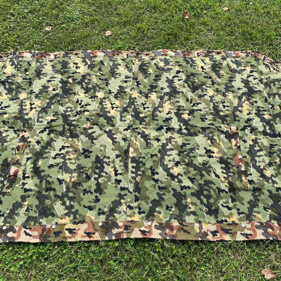 【超レア・美品】入手困難　ドイツ　軍幕　アメーバカモ　パップテント　ハーフ　１枚