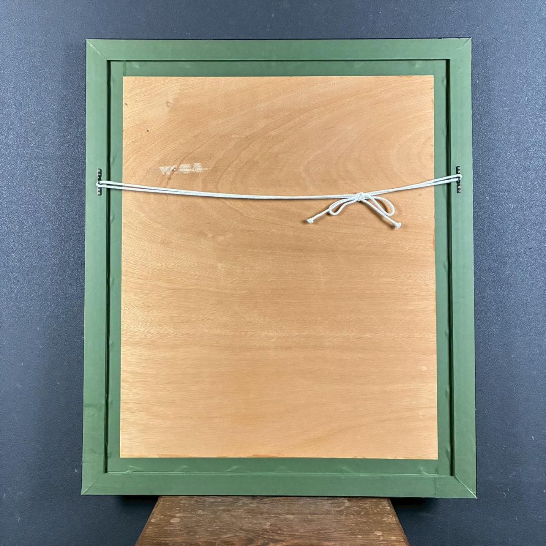 美品 マルク・シャガール「グリーンバード」リトグラフポスター 額縁入 世界の名画