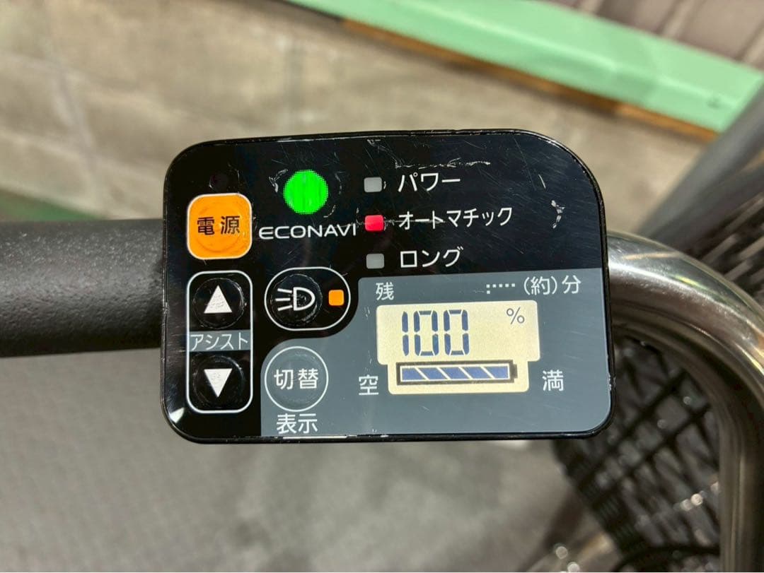 №8476 電動自転車　パナソニック　ビビDX 26インチ シルバー