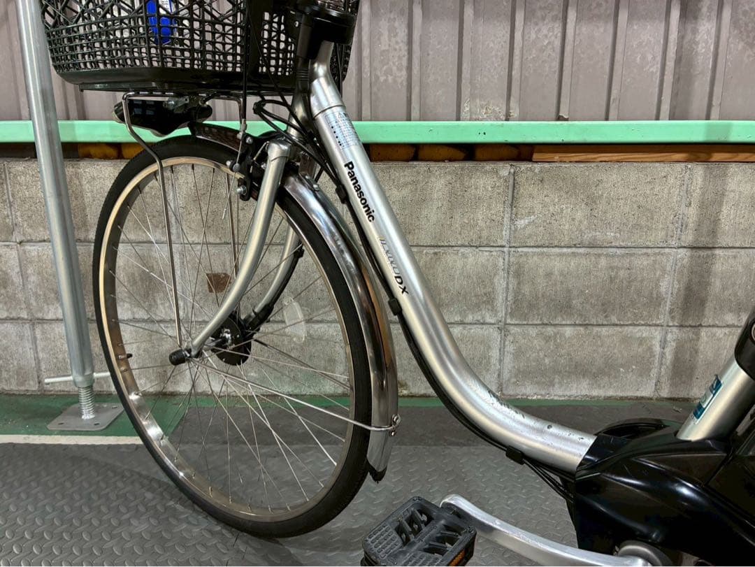 №8476 電動自転車　パナソニック　ビビDX 26インチ シルバー