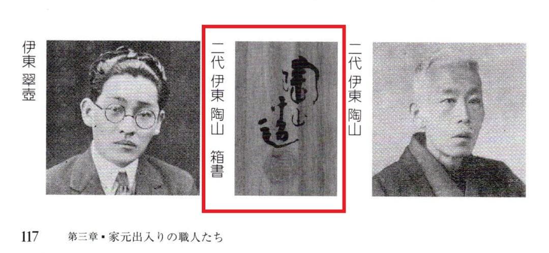 2代伊東陶山造『籠形菓子器』（共箱）