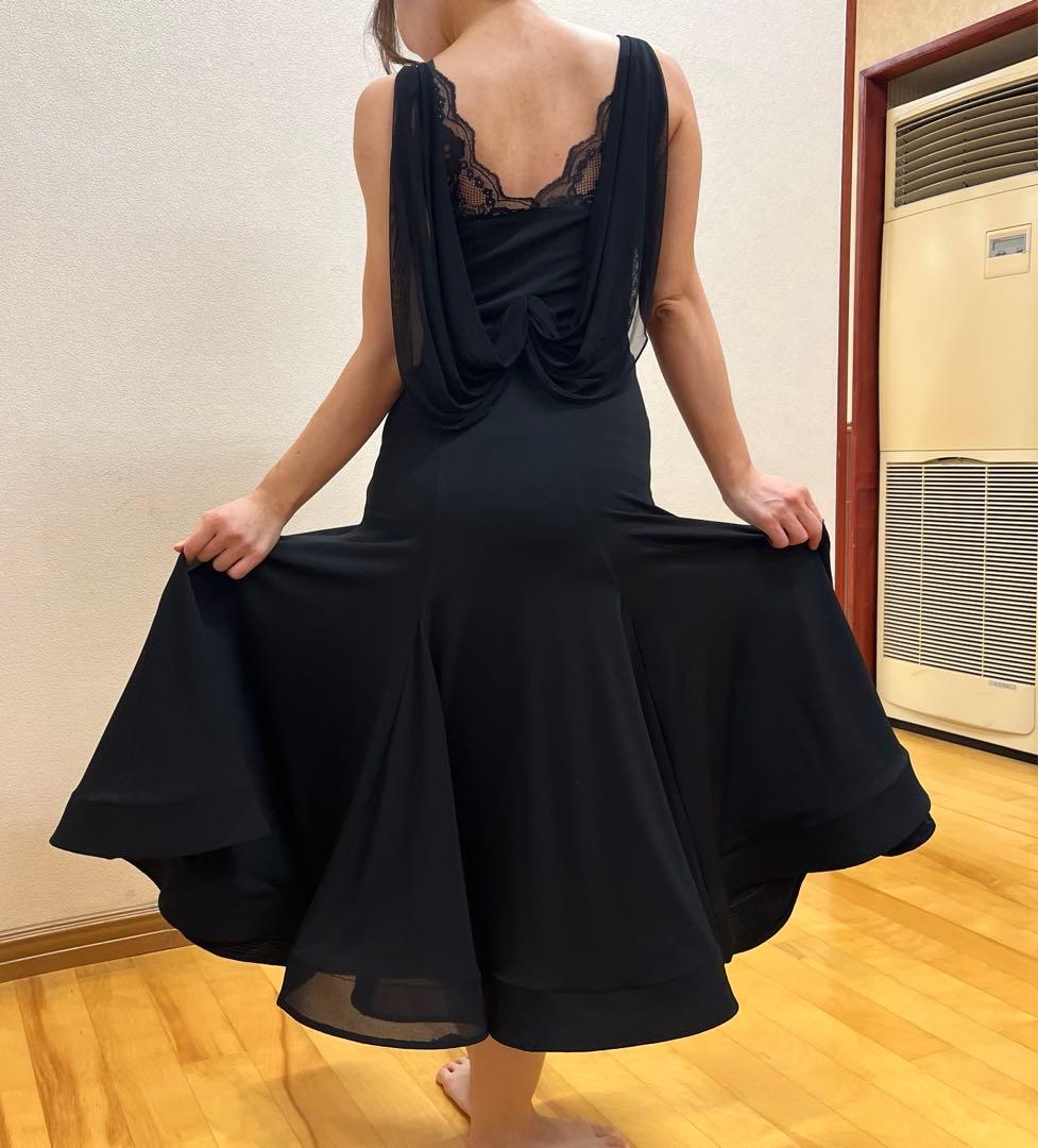 TID黒レオタードダンスワンピース