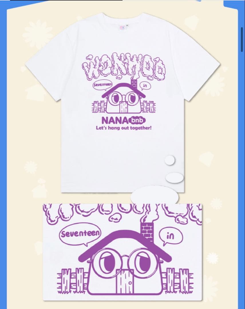 NANA bnb ナナ民泊 ウォヌ Tシャツ