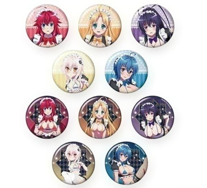ハイスクールD×D HERO 缶バッジ セクシーメイド 姫島朱乃 16点