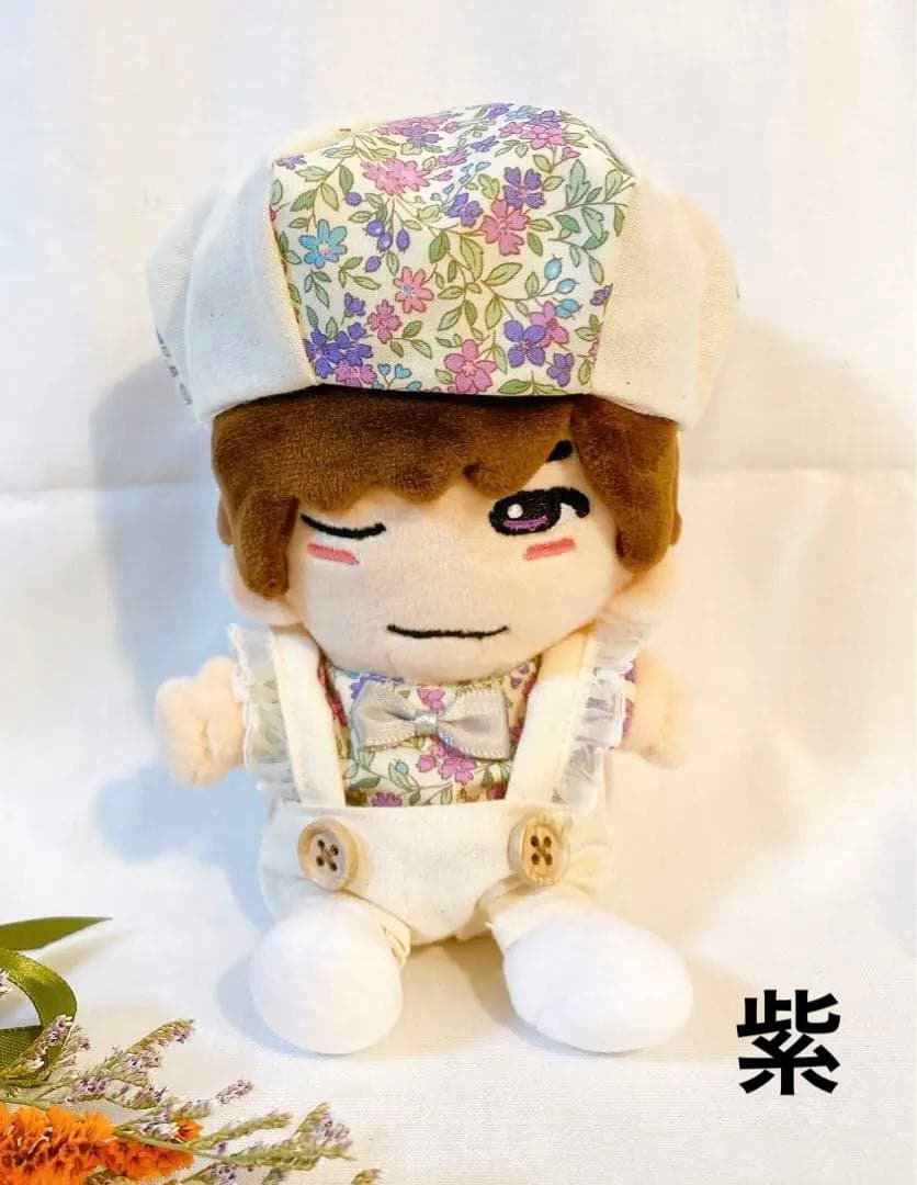 花柄ベレー帽コーデセット　オーダーページ　関西ちびぬい　はぴぬい　ぬい服