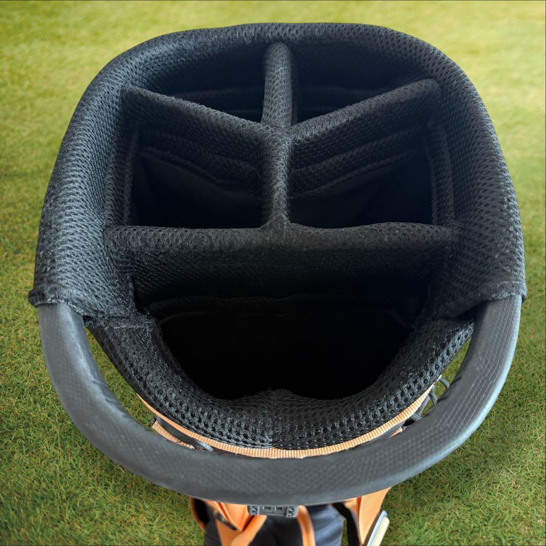 限定モデル　ブリーフィング キャディバッグ 9.5型 CR-4 黒　オレンジ