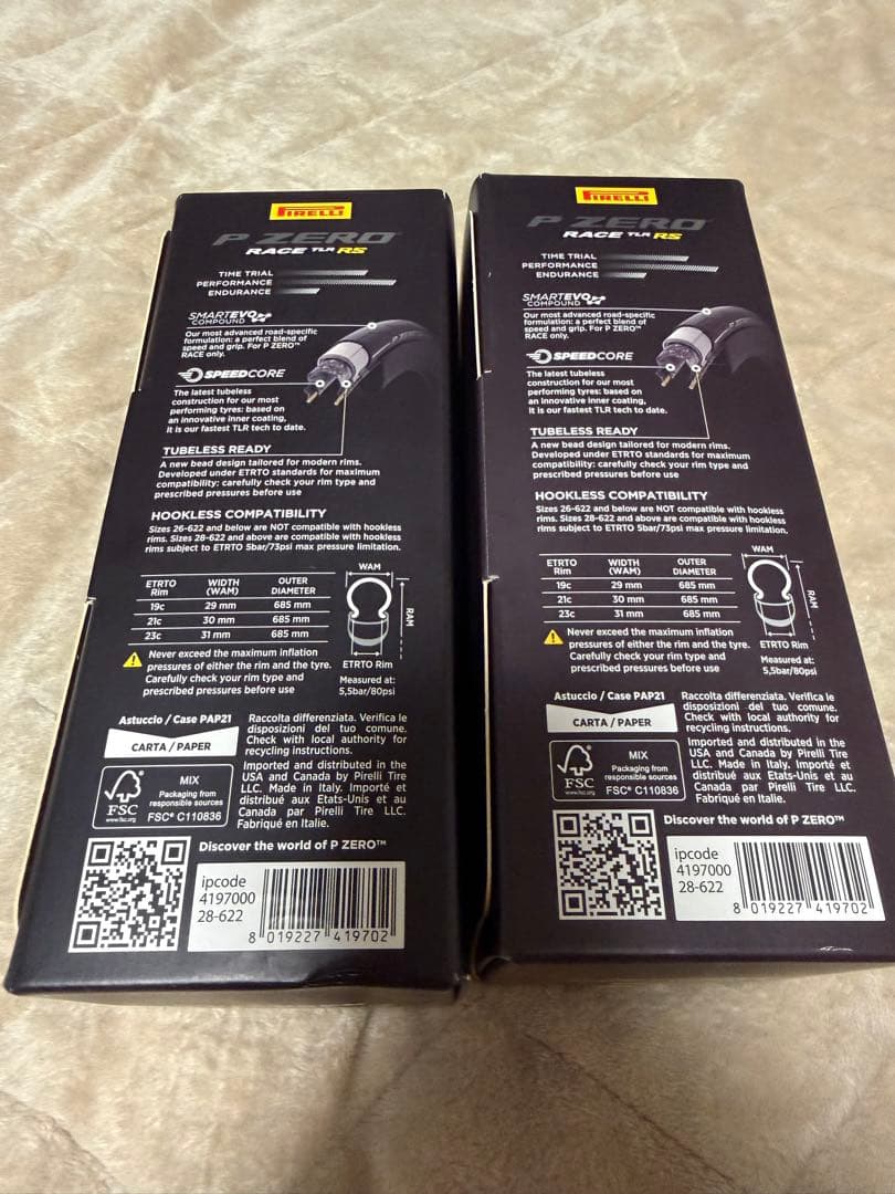 訳あり激安　P ZERO RACE TLR RS 700x28C 2本セット