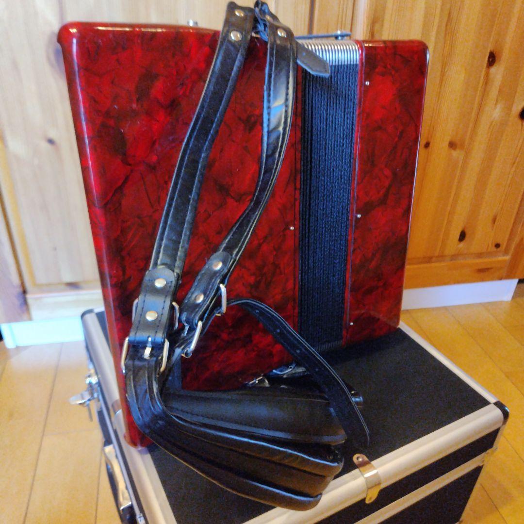 キョーリツ アコーディオン ACD-500/RD ハードケース付き　鍵盤