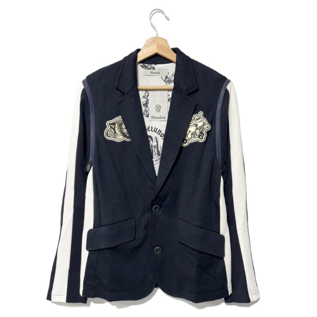 新品 ラッセルノ ゴルフ カスタム テーラード ジャケット ネイビー M 4