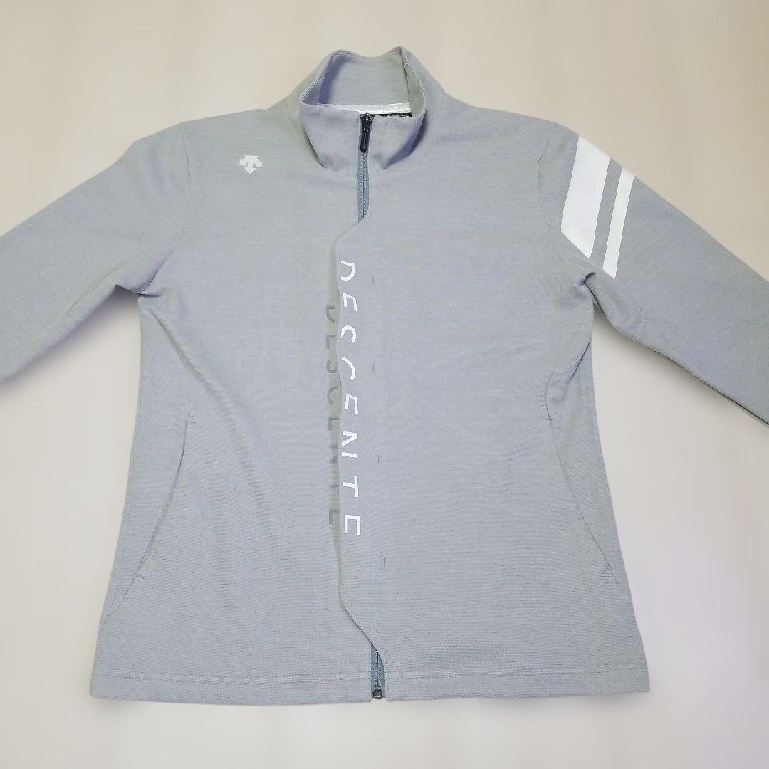 【入手困難】デサントゴルフ ロゴプリントジャージー ジャケット M グレー