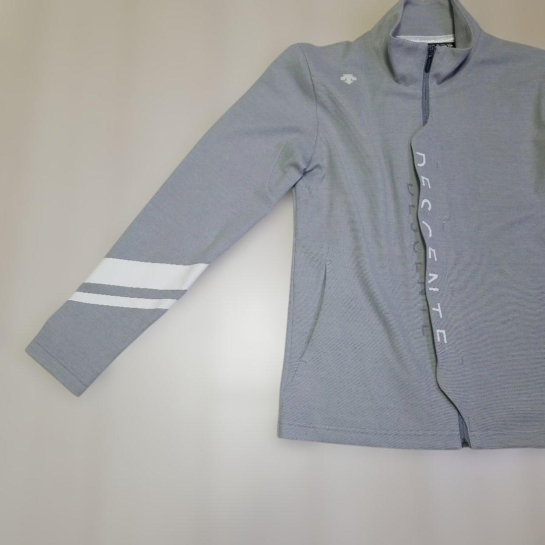 【入手困難】デサントゴルフ ロゴプリントジャージー ジャケット M グレー