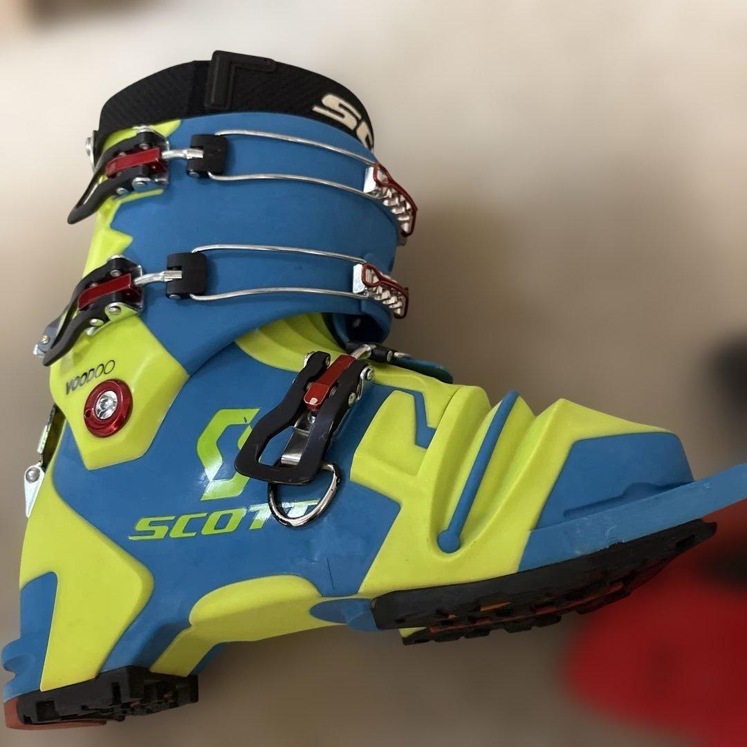 SCOTT スキー ブーツ 青/黄 テレマークブーツ