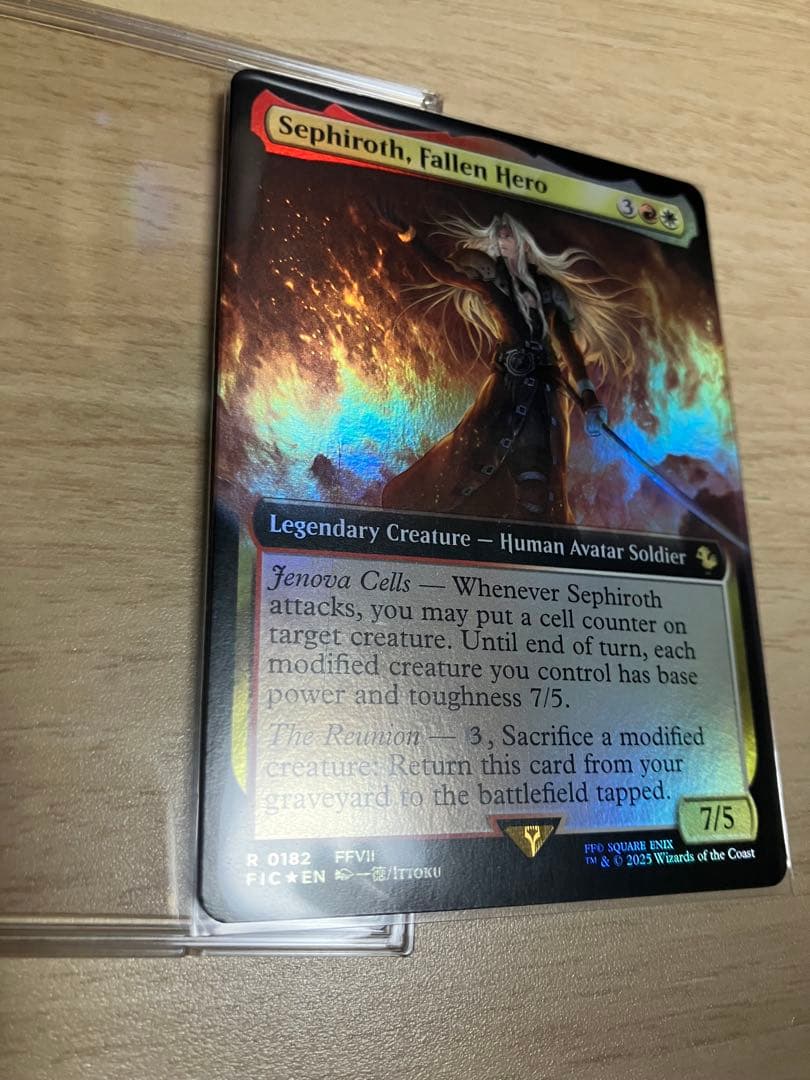 【傷有】墜ちた英雄、セフィロス　英語版　拡張　フォイル