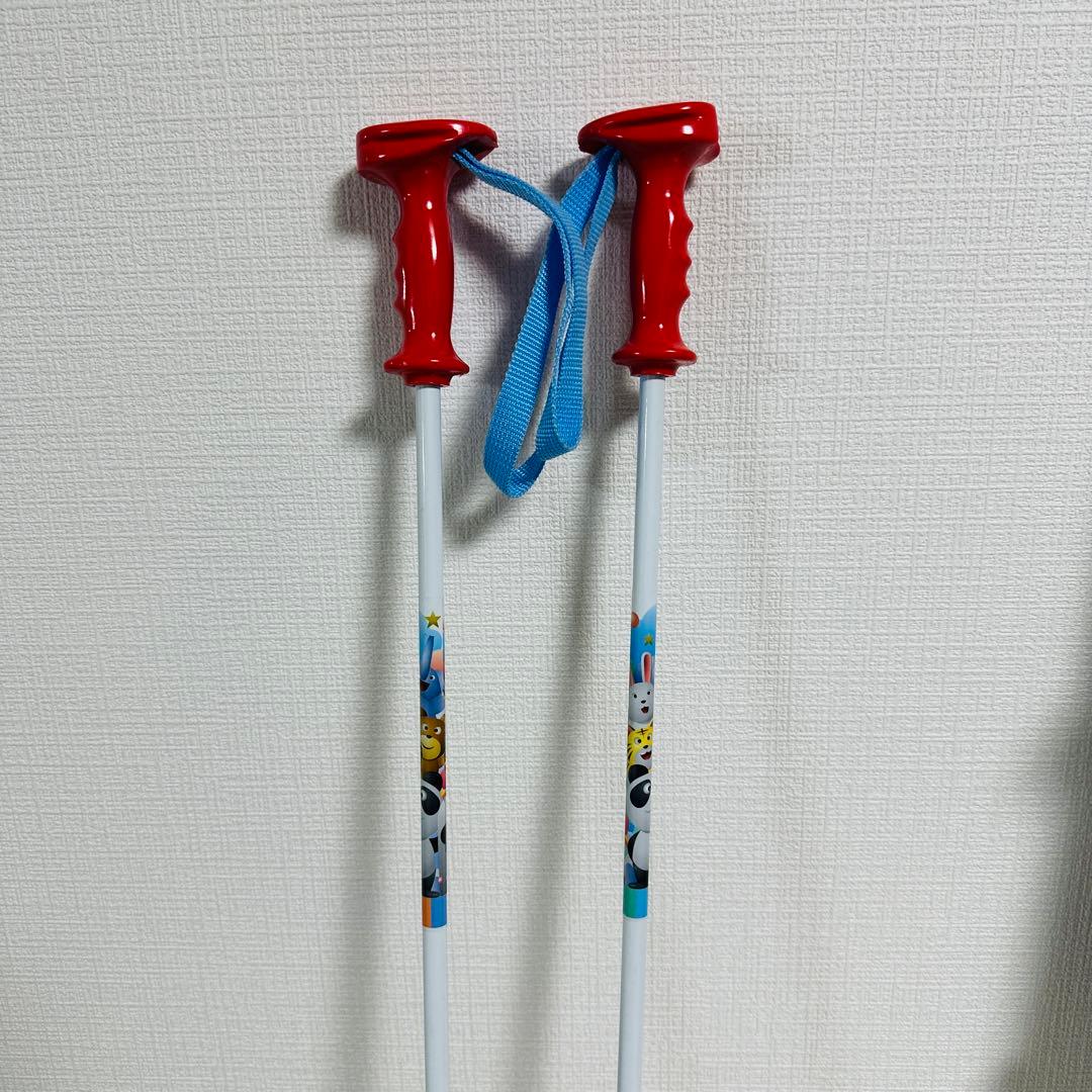 SWALLOW PANDAキッズスキー板　ストックセット 100cm パンダ