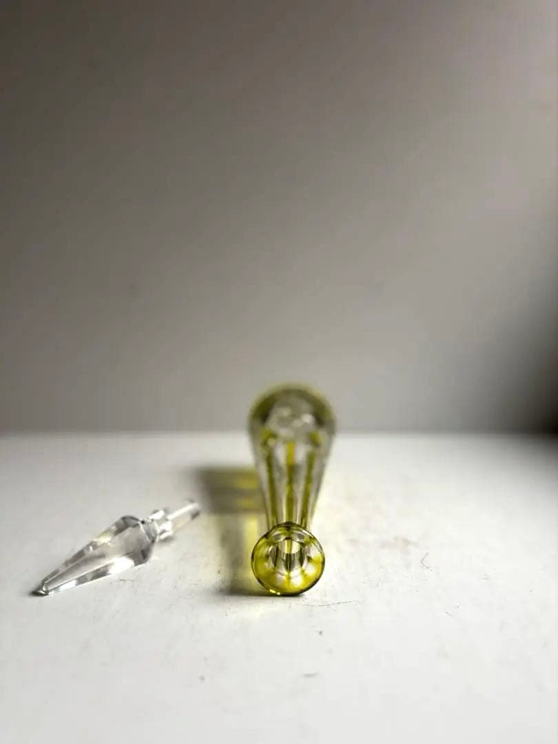 602 BACCARAT オールドバカラ ラグニーLAGNY カラフ 黄色被せ