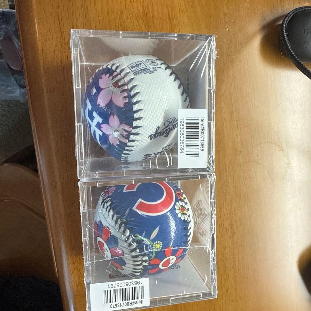 村上隆コラボ　MLB tokyo series ボール2点