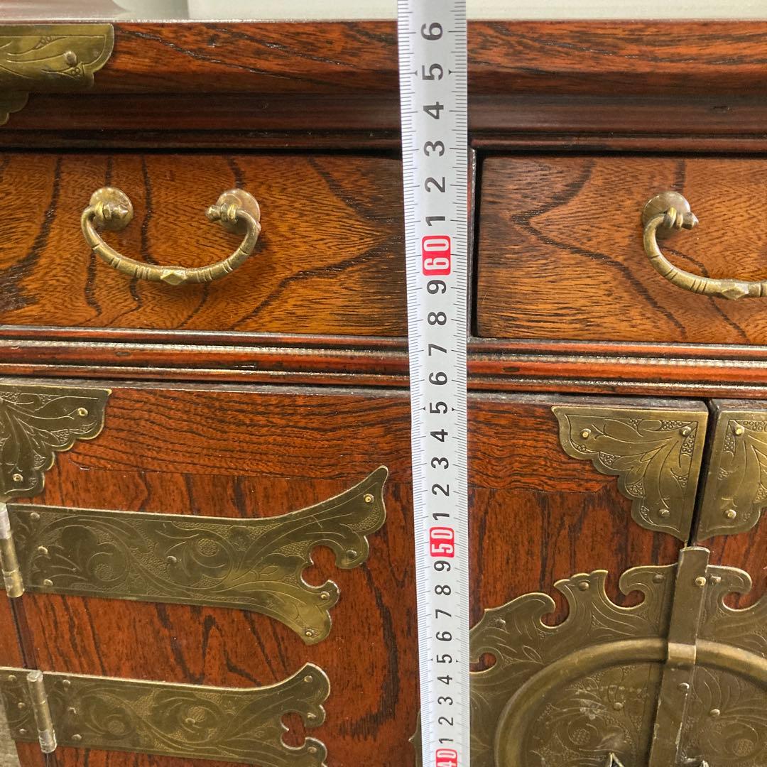 レトロ 李朝家具 李朝 バンダジ 箪笥 キャビネット