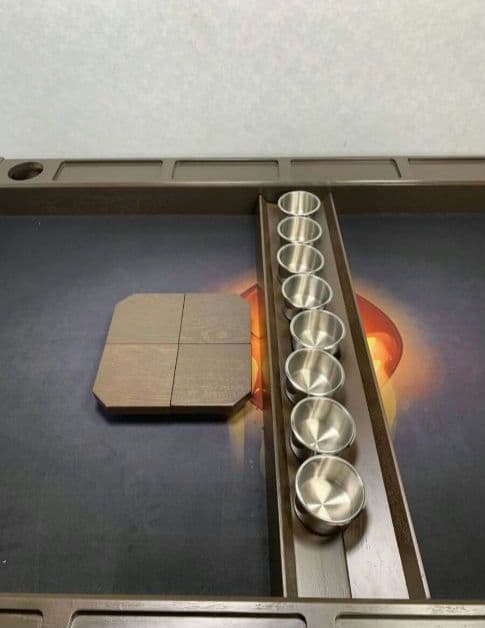 ボードゲームテーブル ダークブラウン 大きめ