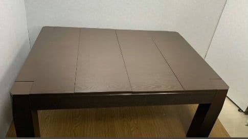 ボードゲームテーブル ダークブラウン 大きめ