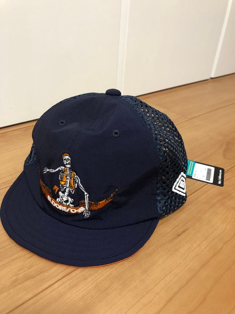 Eldoreso エルドレッソ　ボーンマン　キャップ　未使用品　ネイビー