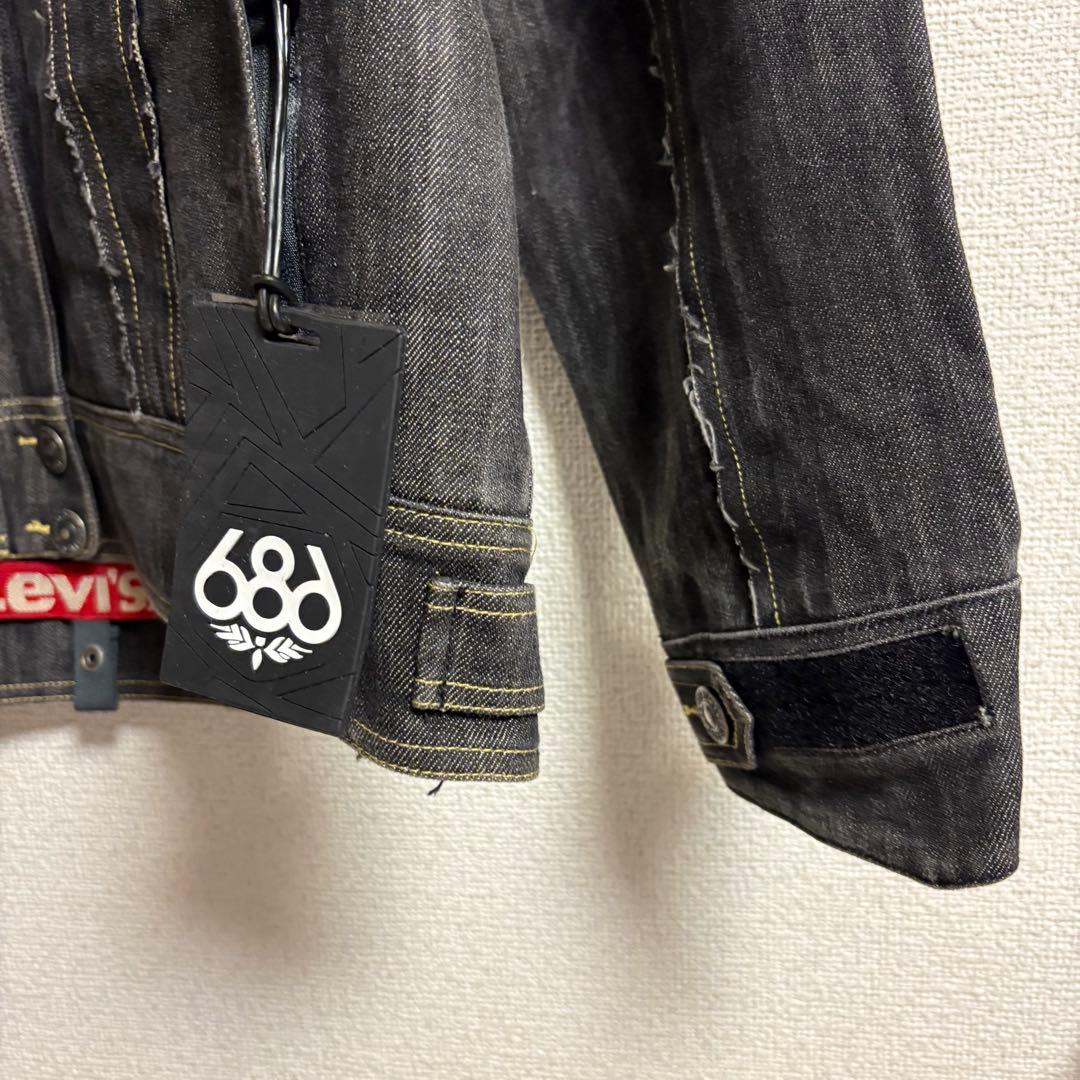 レア✨希少 686×Levi's スノーボードウェア デニム生地 ジャケット L