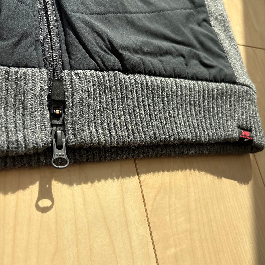 未使用タグ付 ニューバランス ゴルフ 保温 フルジップ ニットブルゾン 4