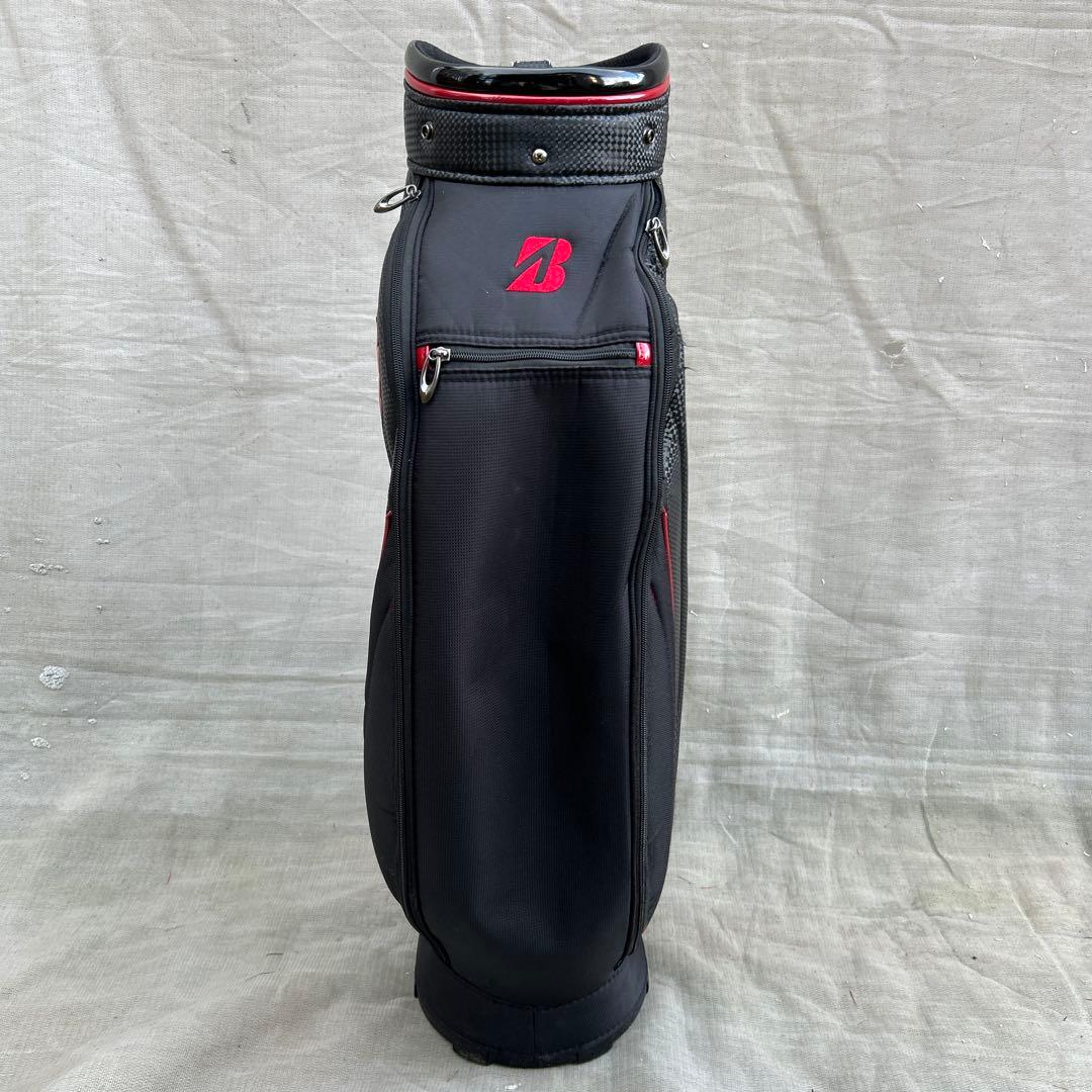 ブリジストン ツアーＢ キャディーバッグ ゴルフバッグ 黒 赤
