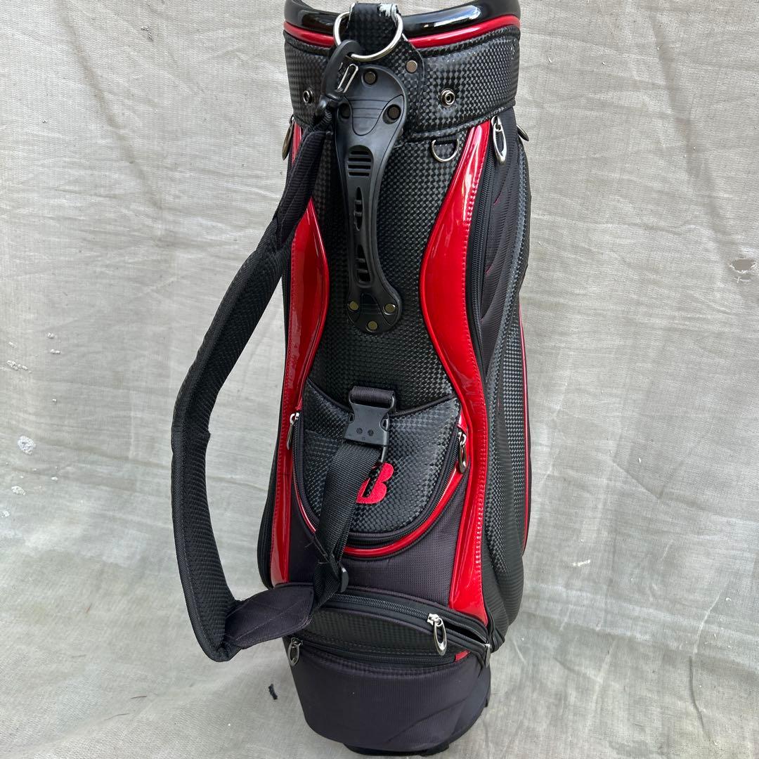 ブリジストン ツアーＢ キャディーバッグ ゴルフバッグ 黒 赤