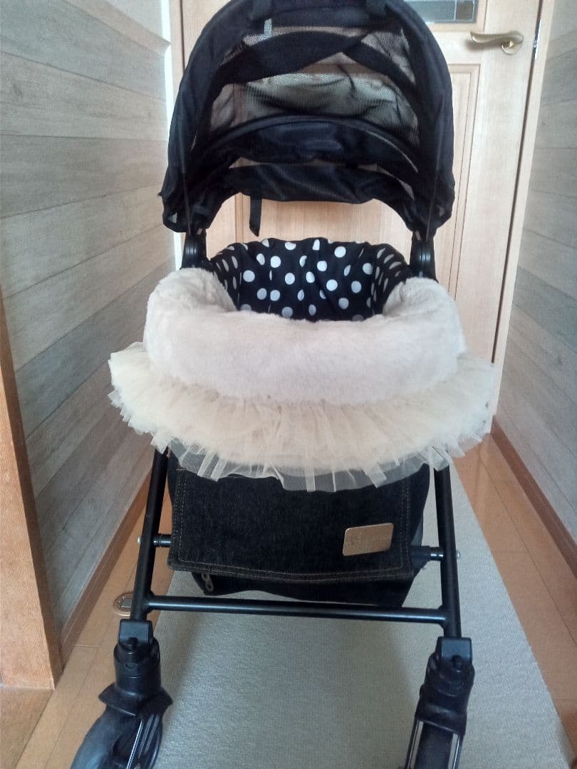 Mother Cat 　ラプレＬ　ペットカート ブラックデニム