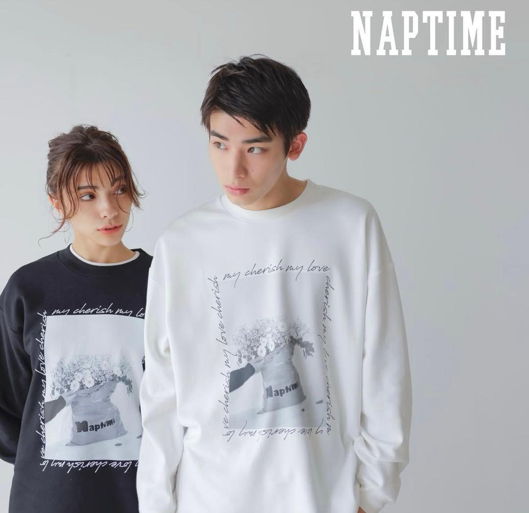 Nissy Naptime フォトプリントプルオーバーカットソー S