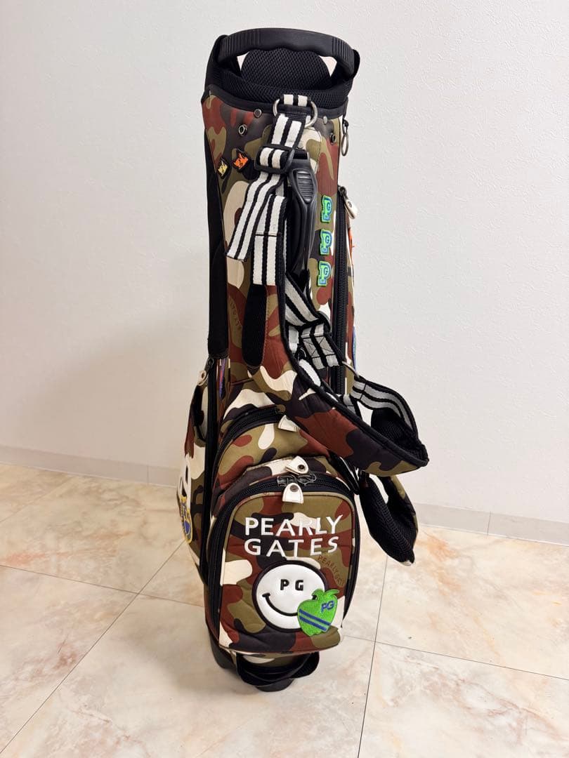 【1月中割】パーリーゲイツ　カモワッペン　レア　ゴルフバック　キャディバッグ