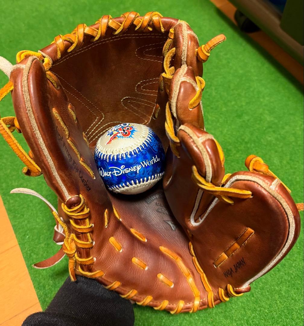 【超美品】ミズノプロ 硬式 投手用 オーダーグローブ 波賀ジャパン