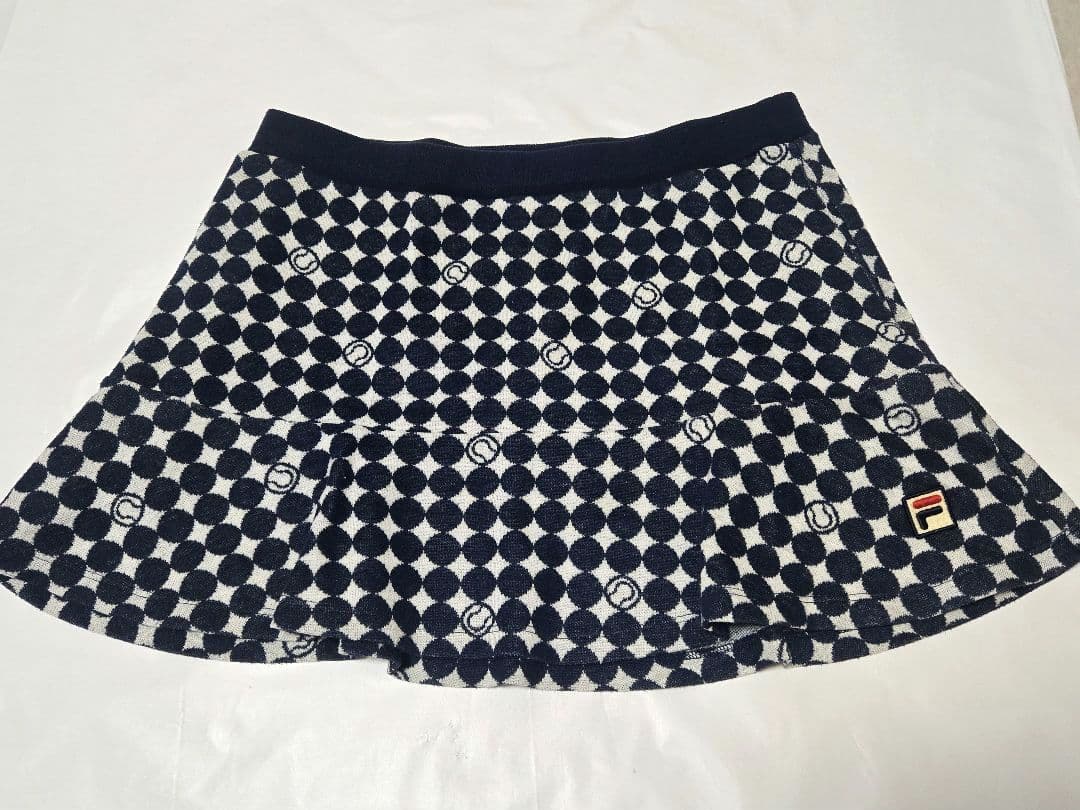 く*こ様 【FILA】ボール柄　ジャガードニットジャケットL&スコートXL　上下