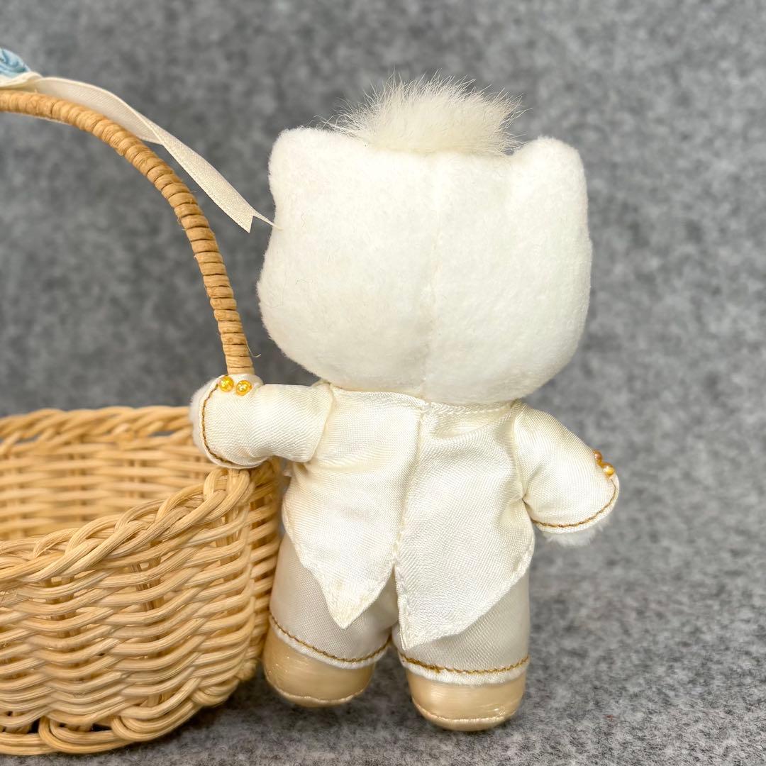 ハローキティ ディアダニエル ウエディング マスコット ぬいぐるみ バスケット