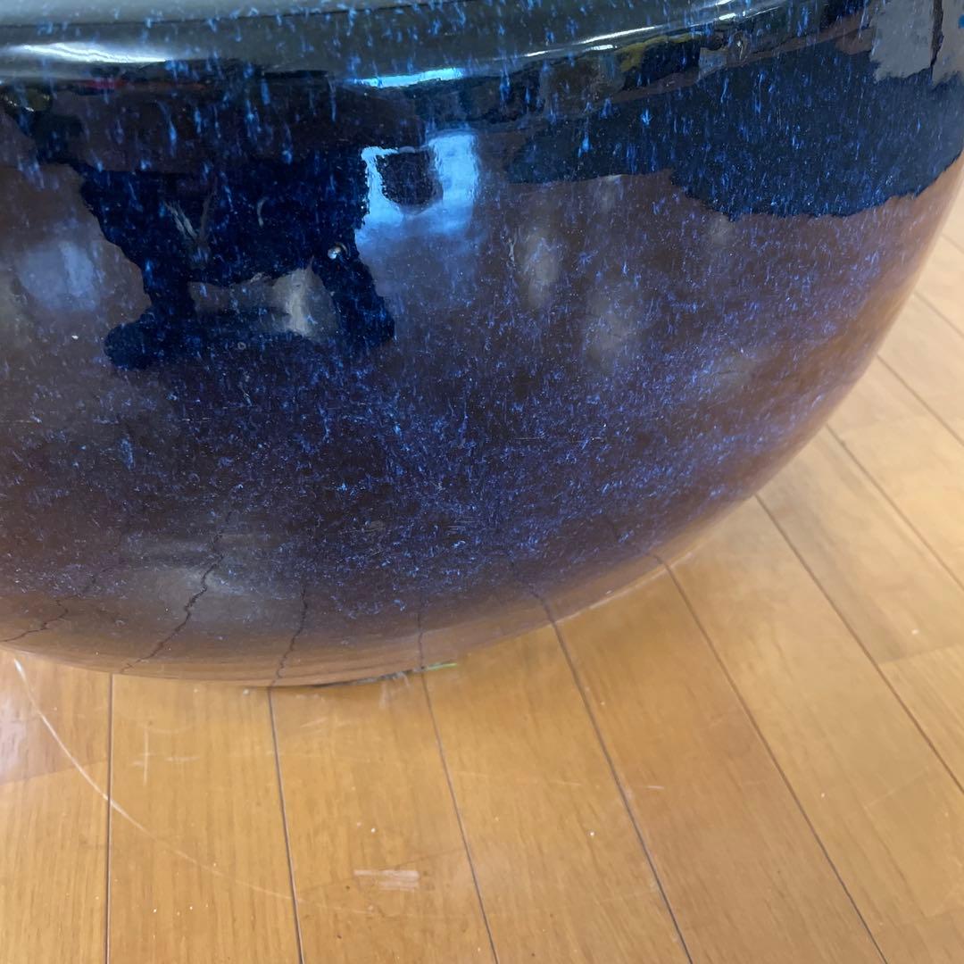 大きい火鉢 陶器 睡蓮鉢 金魚鉢 メダカ鉢 陶器製 水鉢 インテリア めだか鉢