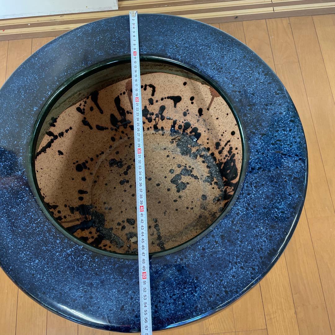 大きい火鉢 陶器 睡蓮鉢 金魚鉢 メダカ鉢 陶器製 水鉢 インテリア めだか鉢