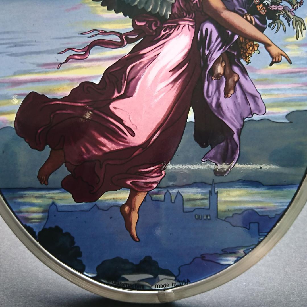 大判カウルバッハ ステンドグラス ガーディアンエンジェル守護天使グラスマスターズ