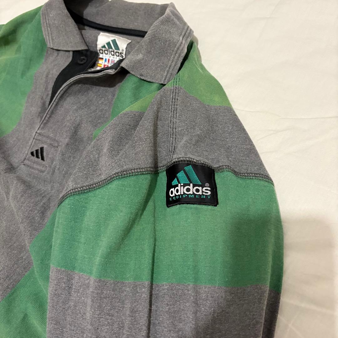 90s adidas レア ポロシャツ｜ラガーシャツ