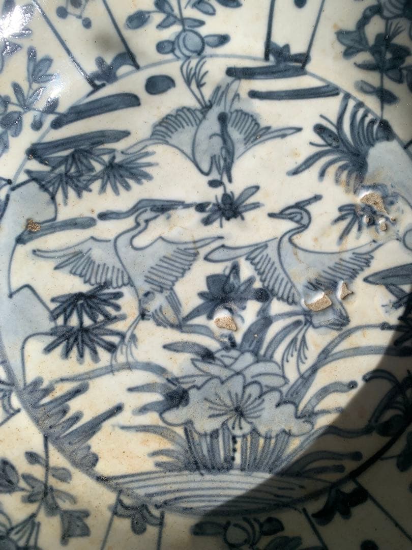 中国明時代染付大皿