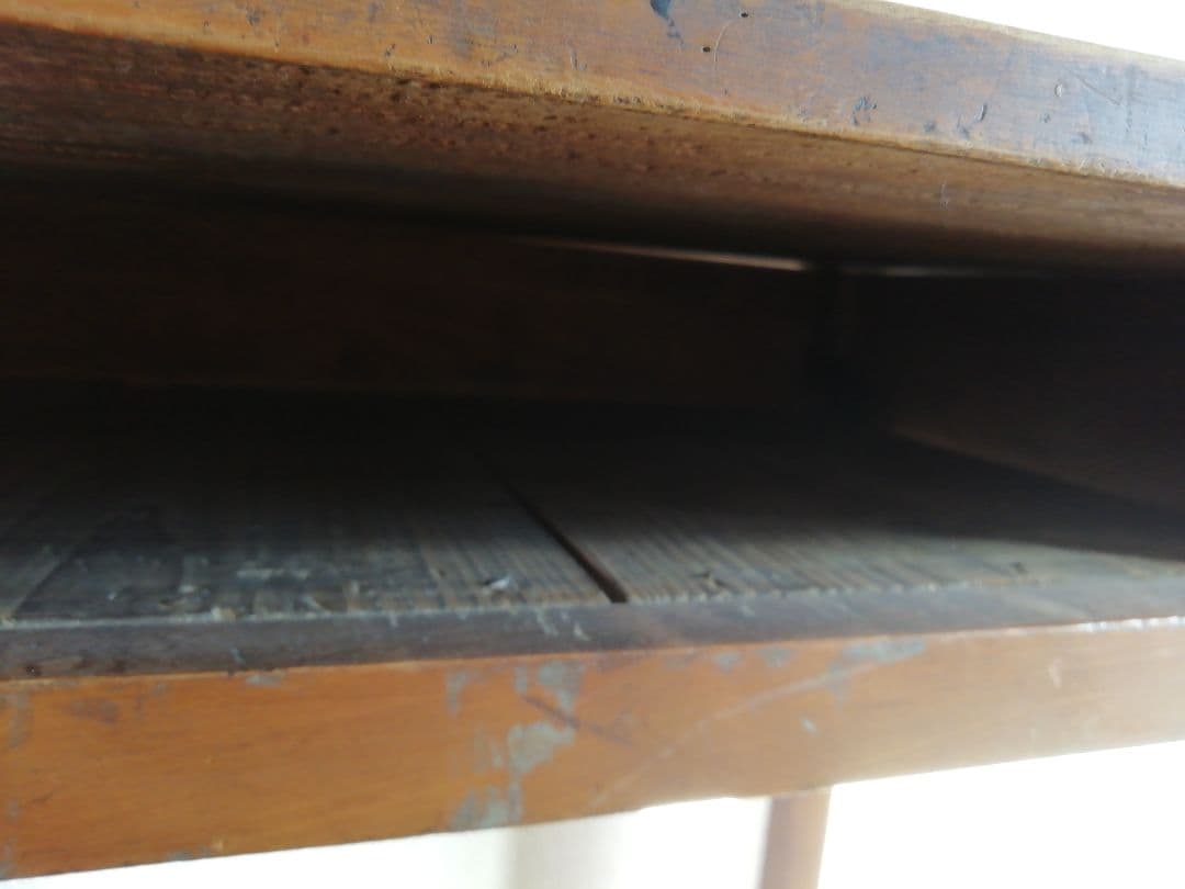 昭和レトロ　木製文机　小学校机　アンティーク家具