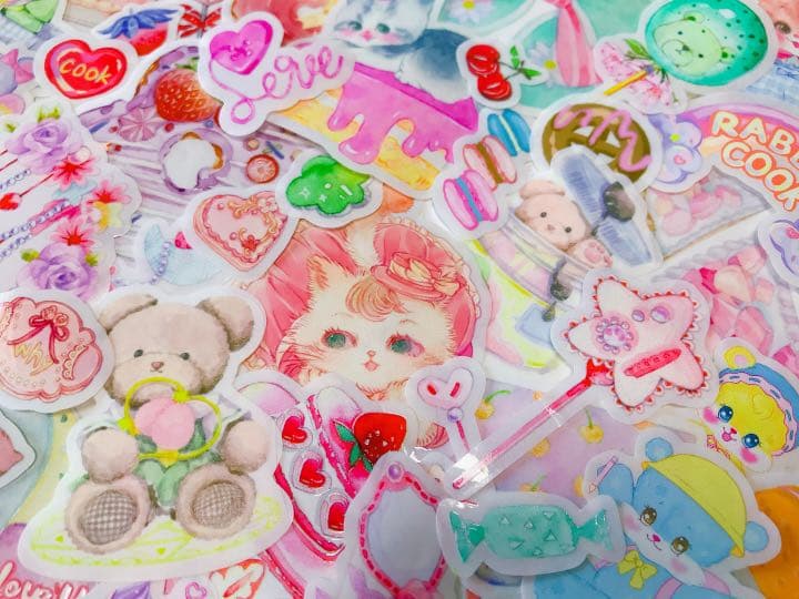 可愛いい❤️❤️フレークシール( ⸝⸝•ᴗ•⸝⸝ )ゆめかわセット♡♡