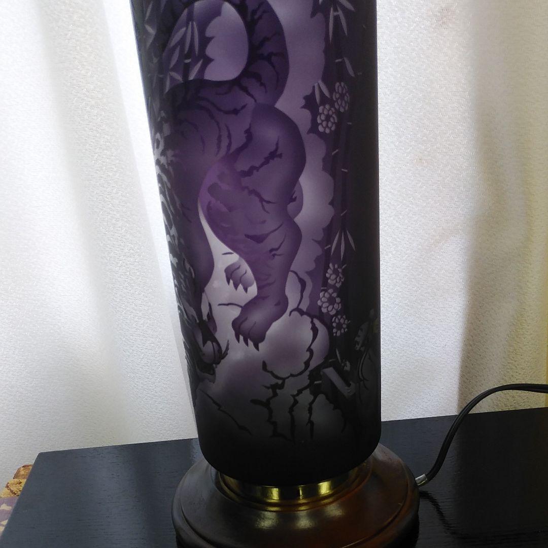 ランプ　ガラス　硝子　作家一点もの　【寅】　ハンドメイド