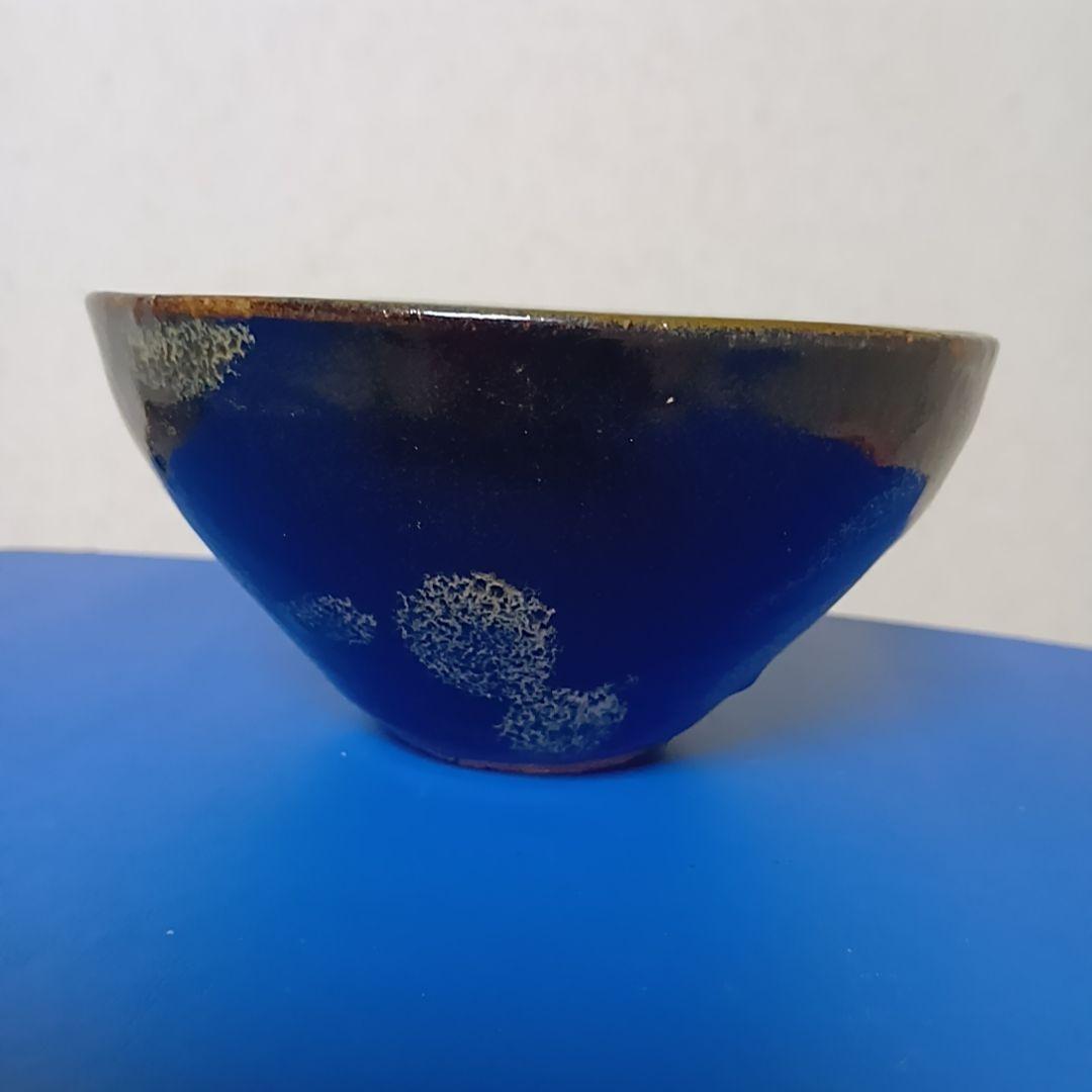 骨董品　天目茶碗　玳皮盞（たいひさん）茶道具　梅花鳳凰文瀬戸天目茶碗　極美品