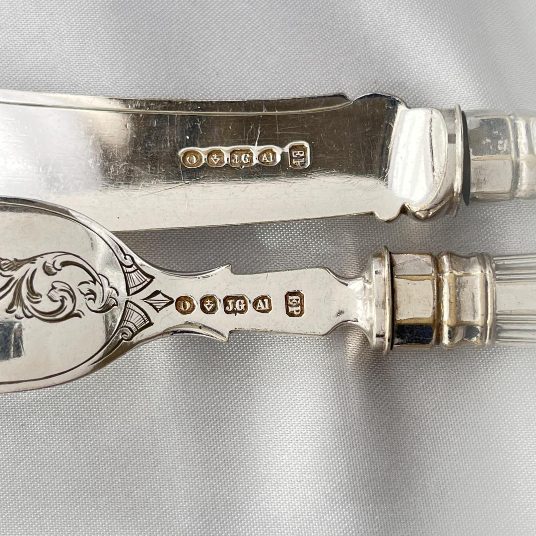 【John Gough】 キングスパターンのナイフ/フォーク 8本 豪奢！！