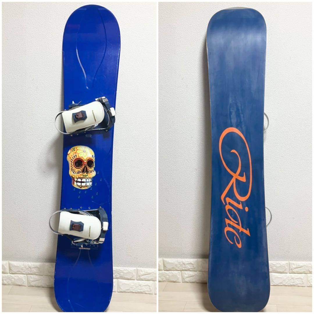 ケース付/RIDE TIMELESS ライドスノーボードセット152 バイン約M