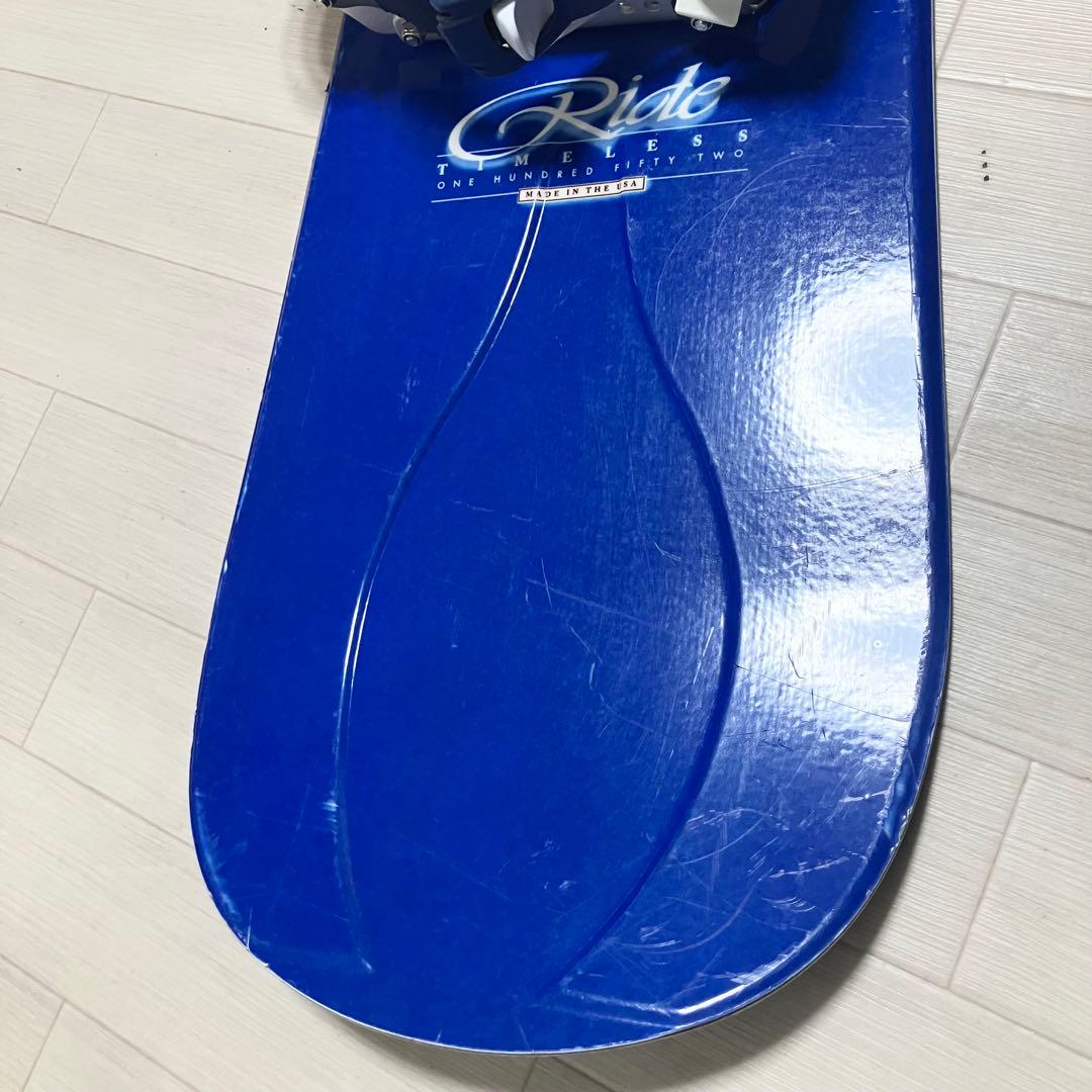 ケース付/RIDE TIMELESS ライドスノーボードセット152 バイン約M