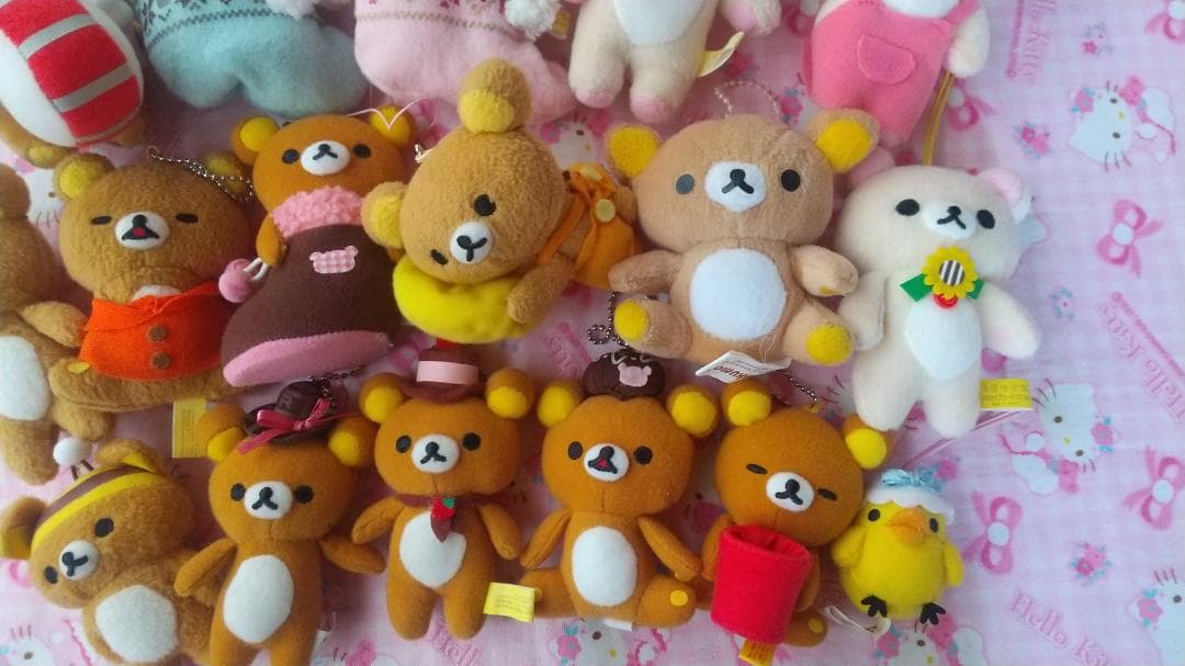 リラックマ　コリラックマ　キイロイトリ　マスコットキーチェーン　ぬいぐるみ